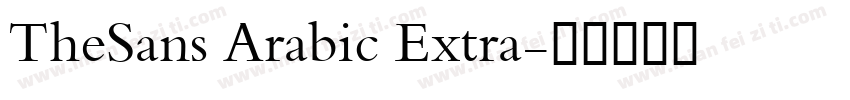 TheSans Arabic Extra字体转换